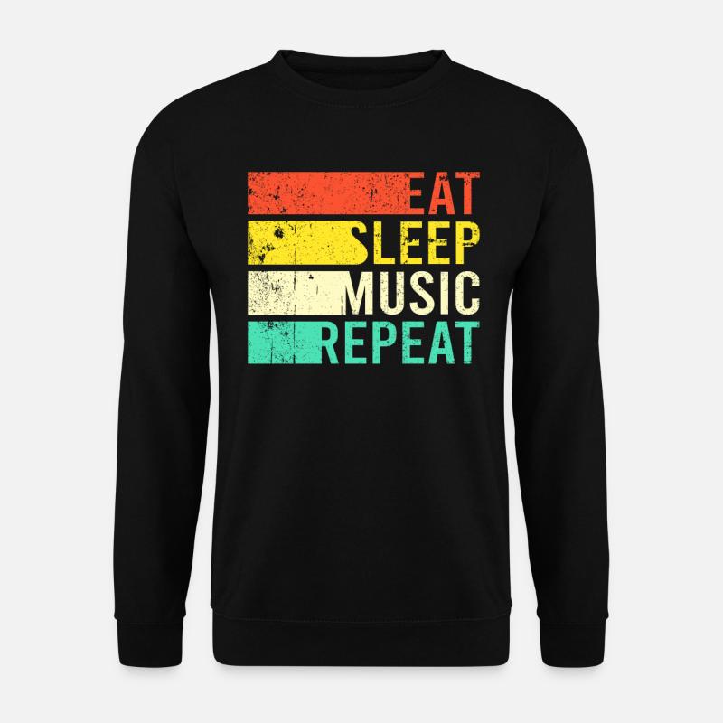 Eating Sleep Music - Unisex Sweatshirt - black