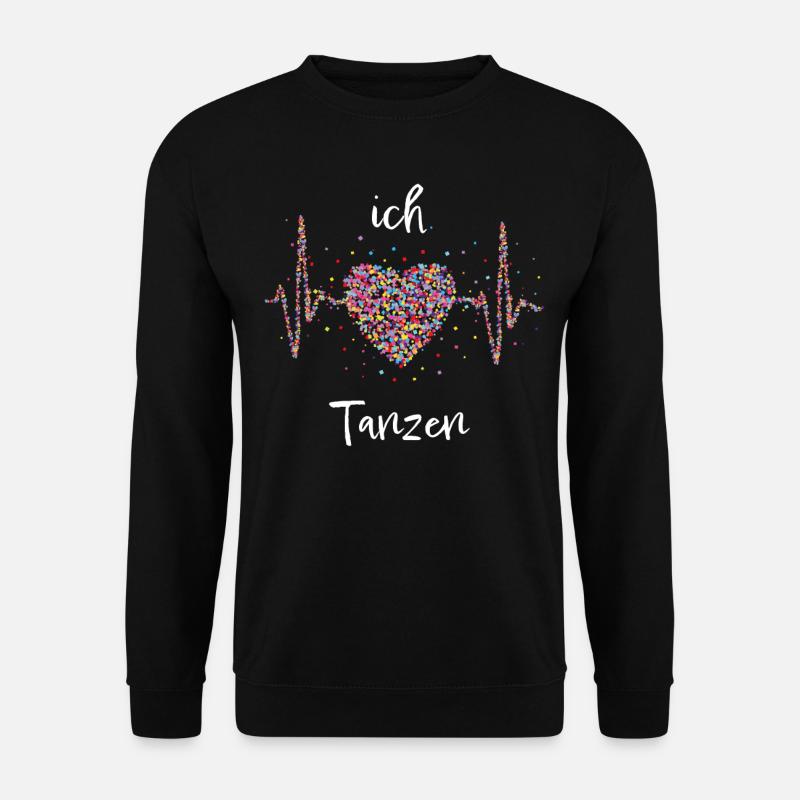 Tanzen Herzschlag Tänzer Tanzschule - Unisex Pullover - Schwarz