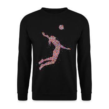 Volleyball Beach Volleyball - Unisex Sweatshirt - black - Front - Alina (178cm) & Michal (187cm)