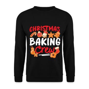 Cuire au four Cuire Pain d’épices Homme - Sweat-shirt Unisexe - noir - Devant - Alina (178cm) & Michal (187cm)