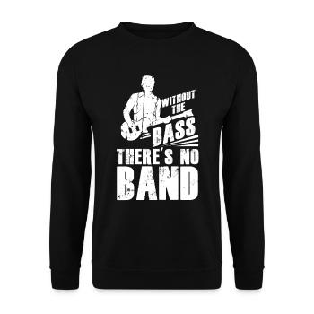 Musiker Music Guitarist Music Bass Player Bassist - Unisex Pullover - Schwarz - Vorne - Alina (178cm) & Michal (187cm)