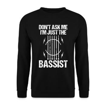 Musiker Musik Gitarrist Musik Bassist Bassist - Unisex Pullover - Schwarz - Vorne - Alina (178cm) & Michal (187cm)