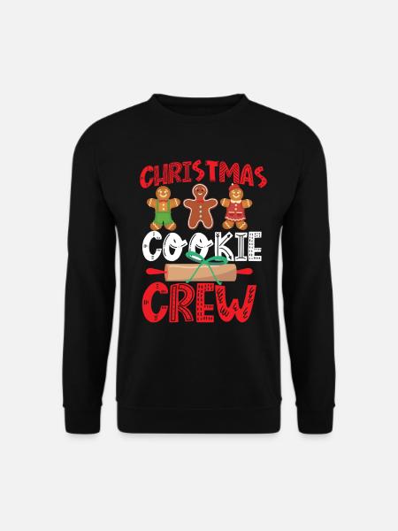 Bake Baking Christmas Cookie - Unisex Sweatshirt - black