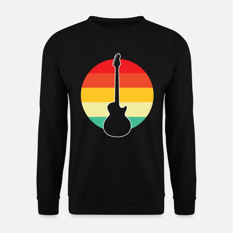 E Guitar Retro - Unisex Sweatshirt - black