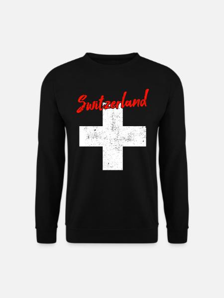 Suisse Suisse - Sweat-shirt Unisexe - noir