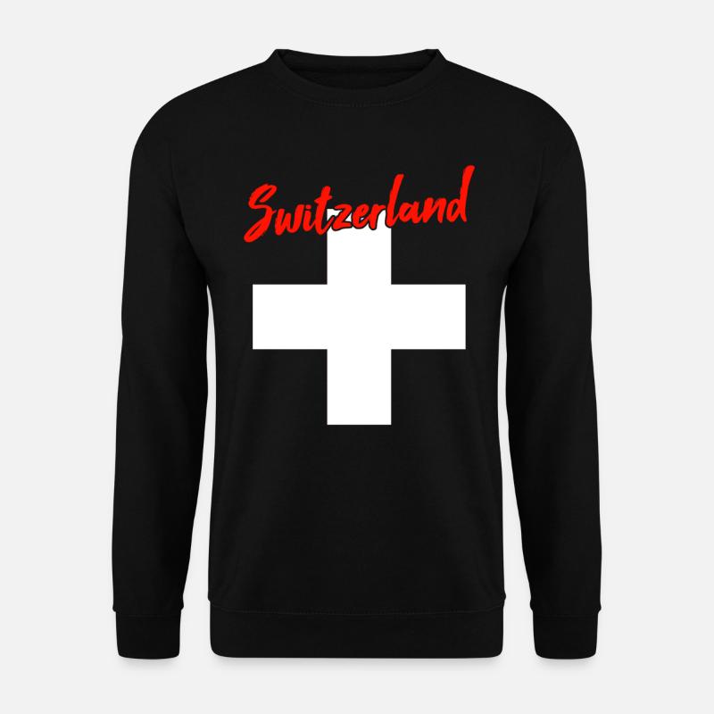 Schweiz Switzerland - Unisex Pullover - Schwarz