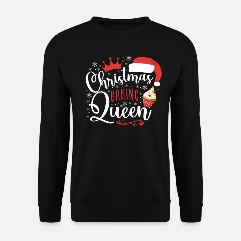 Bake Baking Christmas Cupcake - Unisex Sweatshirt - black