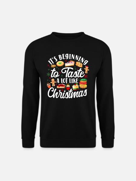 Bake Baking Christmas Cookie - Unisex Sweatshirt - black
