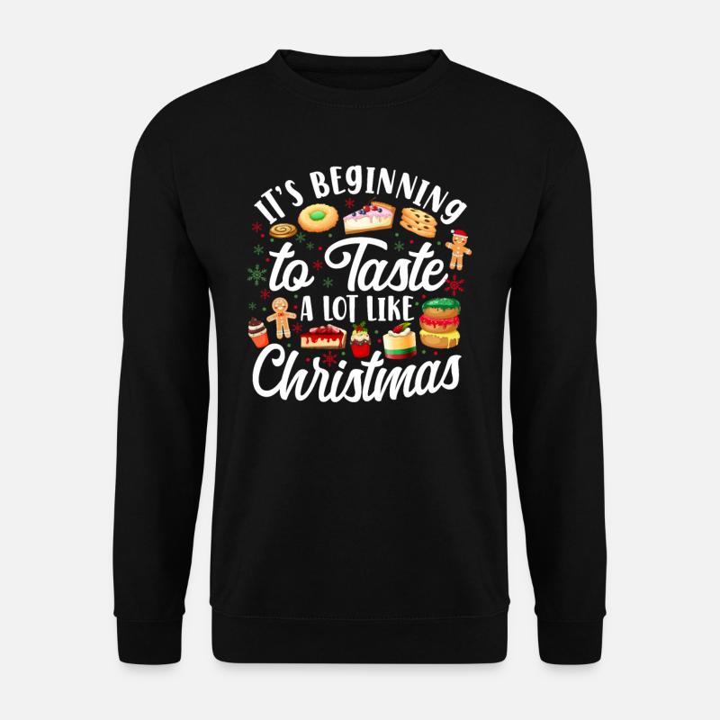 Bake Baking Christmas Cookie - Unisex Sweatshirt - black