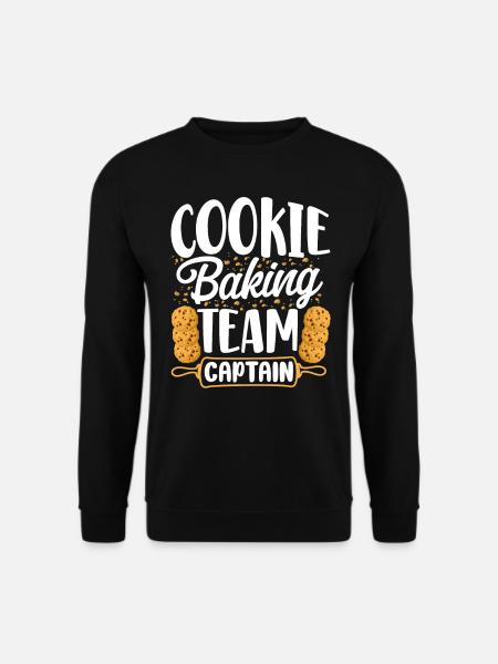 Bake Baking Cookie Team Captain - Unisex Sweatshirt - black