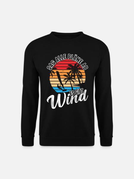 Windsurfing Kitesurfing Windsurfer - Unisex Pullover - Schwarz