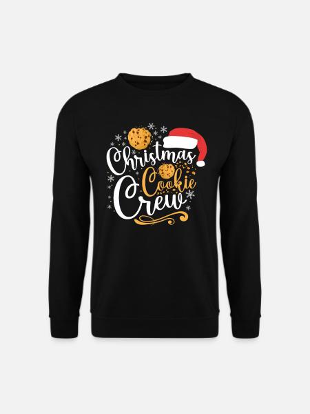 Bake Baking Christmas Cookie Crew - Unisex Pullover - Schwarz