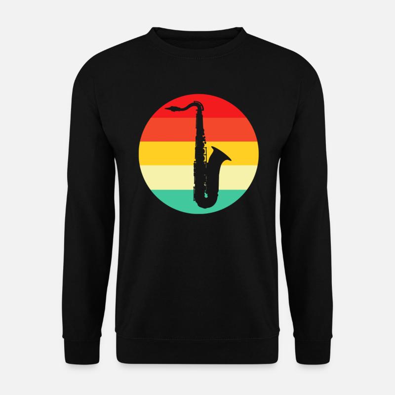 Saxophone Retro - Unisex Sweatshirt - black