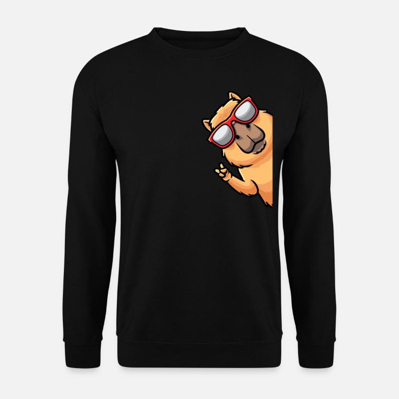 Capybara Side Capybara Rodent - Unisex Sweatshirt - black