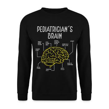 Pediatrician Children Pediatrician Stehtoscope - Unisex Sweatshirt - black - Front - Alina (178cm) & Michal (187cm)
