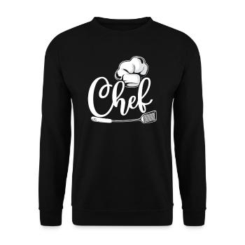 Cooking Cook Kitchen Chef Chef - Unisex Pullover - Schwarz - Vorne - Alina (178cm) & Michal (187cm)