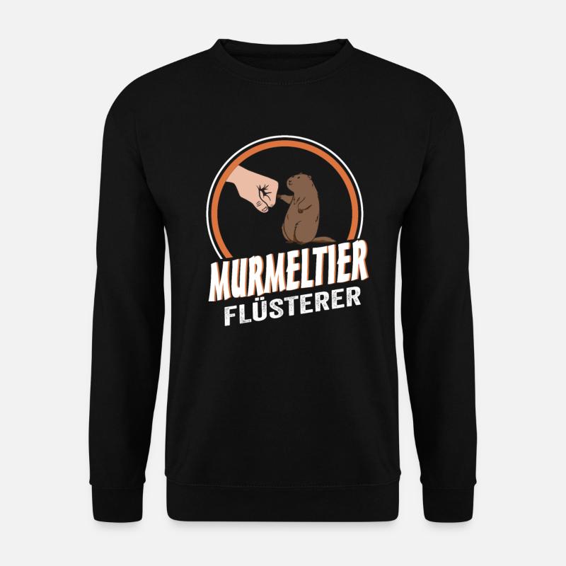 Murmeltier Flüsterer - Unisex Pullover - Schwarz