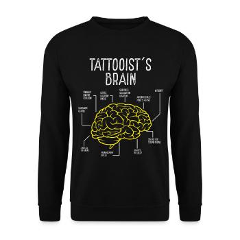 Tattooist Tattooer Tattoo Lover Ink Lover Tattoos - Unisex Sweatshirt - black - Front - Alina (178cm) & Michal (187cm)