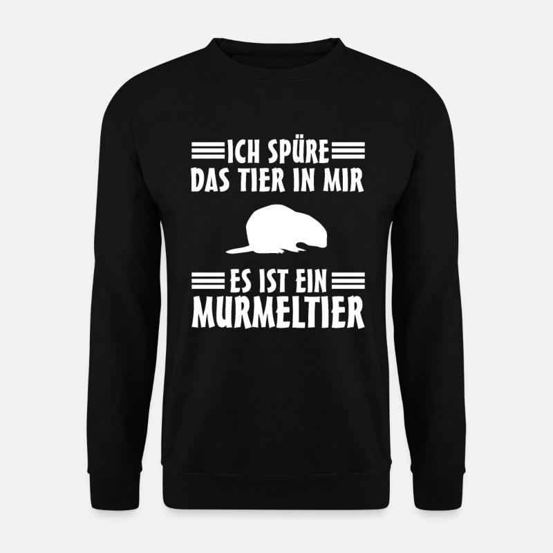 Murmeltier - Unisex Pullover - Schwarz