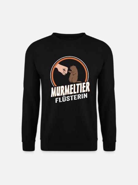 Murmeltier Flüsterin - Unisex Pullover - Schwarz