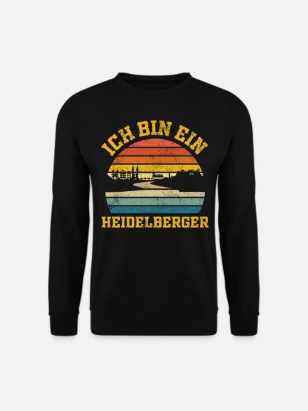 Heidelberg Retro Vintage - Unisex Pullover - Schwarz