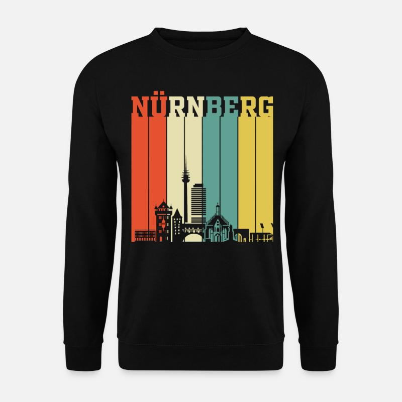 Nürnberg | Nürnberg Retro Vintage - Unisex Pullover - Schwarz