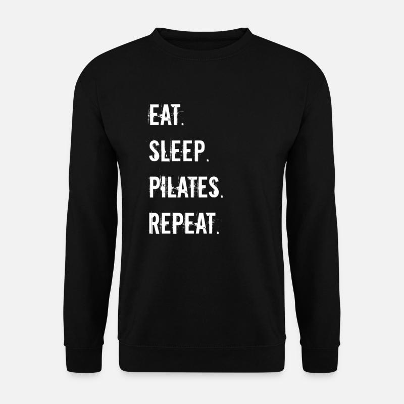 Pilates - eat. Sleep. pilates. repeat. - Unisex Sweatshirt - black