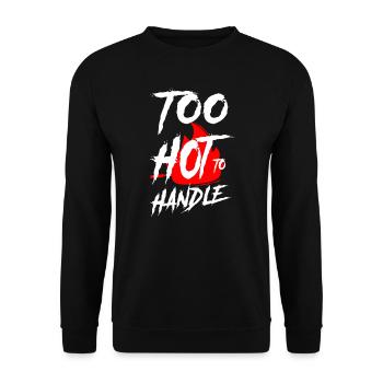 Cuisine Cuisinier Cuisine Chef Trop Chaud - Sweat-shirt Unisexe - noir - Devant - Alina (178cm) & Michal (187cm)
