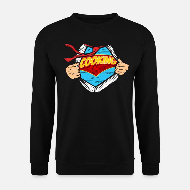 Cooking Cook Superhero Kitchen - Unisex Sweatshirt - black