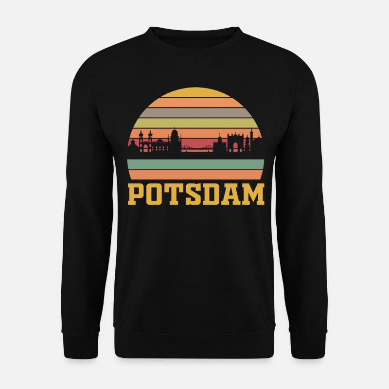 Retro Potsdam Skyline - Unisex Pullover - Schwarz