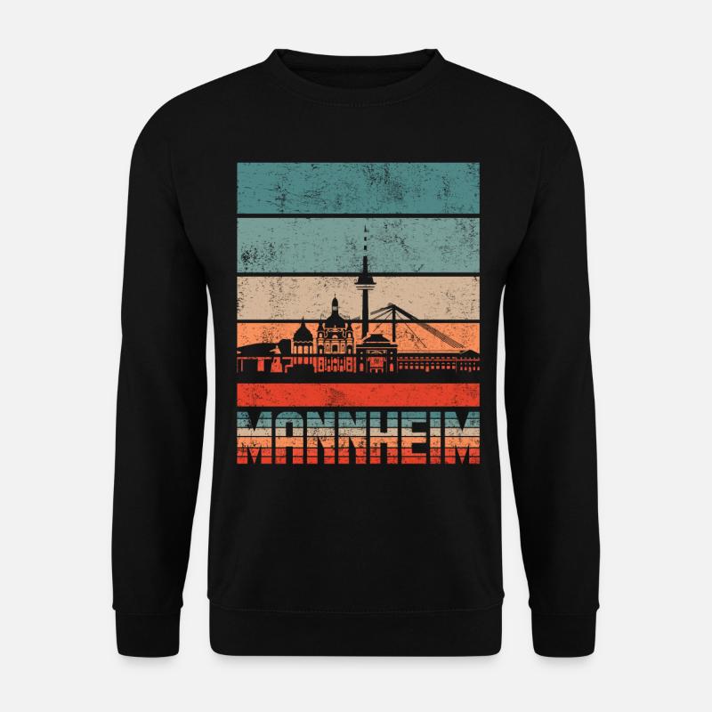 Mannheim - Unisex Pullover - Schwarz