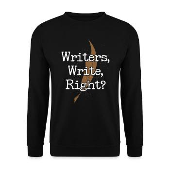 Writing Novel Writer & Published - Unisex Sweatshirt - black - Front - Alina (178cm) & Michal (187cm)