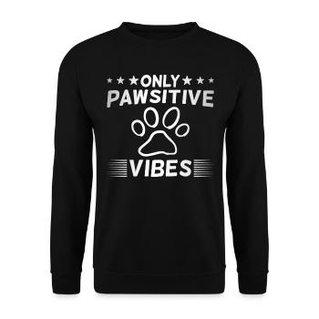 Drôle de chien Chien Disant - Sweat-shirt Unisexe - noir - Devant - Alina (178cm) & Michal (187cm)