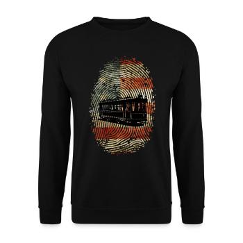 AMERICAN TRAMWAY N MY DANN POUR conducteur de tramways - Sweat-shirt Unisexe - noir - Devant - Alina (178cm) & Michal (187cm)