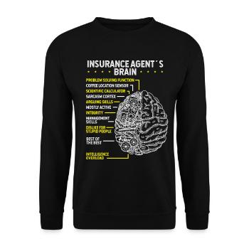 Life Insurance Agent Insurance Practice Test - Unisex Pullover - Schwarz - Vorne - Alina (178cm) & Michal (187cm)