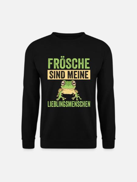 Frösche Frosch - Unisex Pullover - Schwarz