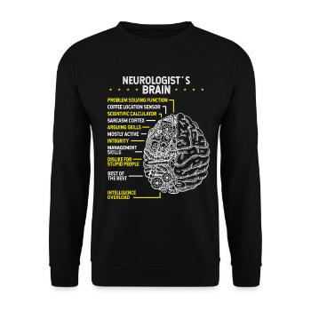 Neuroscience Neurologist Neurology Scientist - Unisex Pullover - Schwarz - Vorne - Alina (178cm) & Michal (187cm)