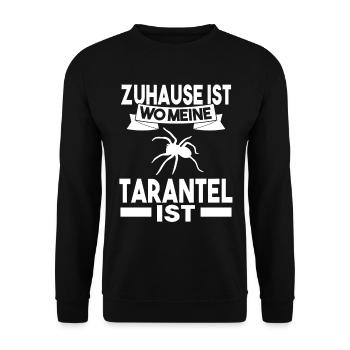 Tarantel - Unisex Pullover - Schwarz - Vorne - Alina (178cm) & Michal (187cm)