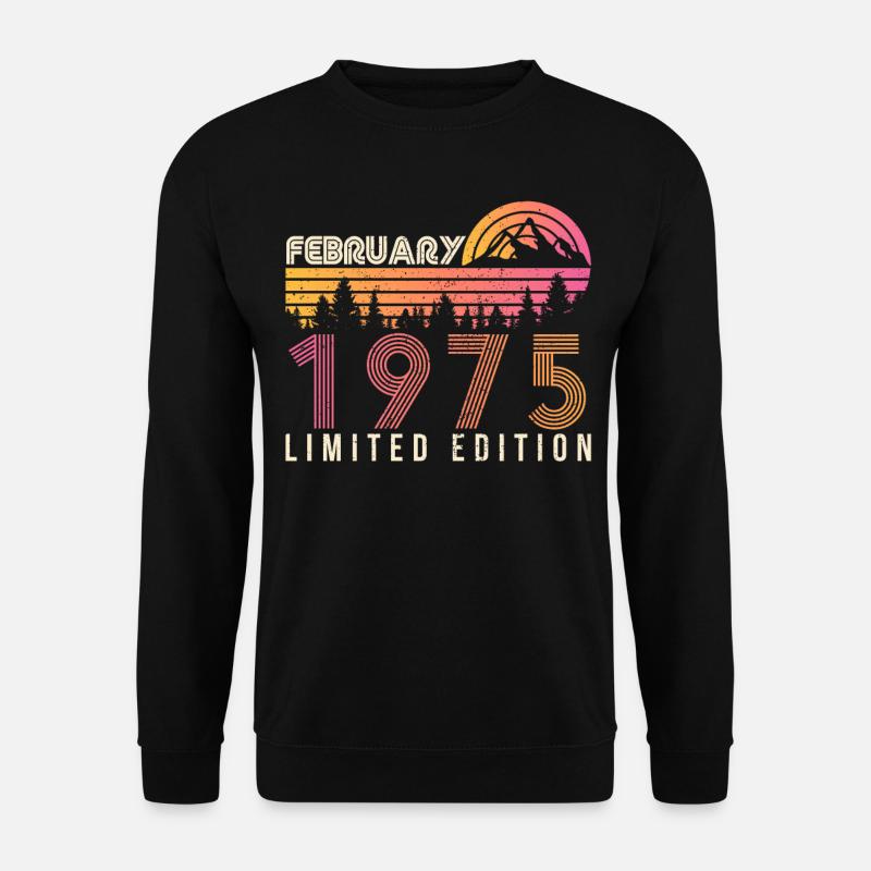 Février 1975 Retro Limited - Sweat-shirt Unisexe - noir