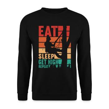 Arborist Baumpfleger - Unisex Pullover - Schwarz - Vorne - Alina (178cm) & Michal (187cm)