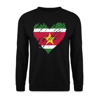 Suriname - Sweat-shirt Unisexe - noir - Devant - Alina (178cm) & Michal (187cm)