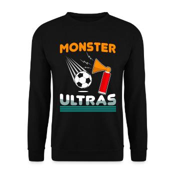 Football Kids - Unisex Sweatshirt - black - Front - Alina (178cm) & Michal (187cm)