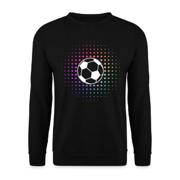 cooles Fußball Logo - Unisex Pullover - Schwarz - Vorne - Alina (178cm) & Michal (187cm)