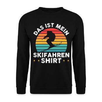 Skifahren - Unisex Pullover - Schwarz - Vorne - Alina (178cm) & Michal (187cm)