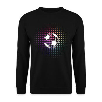 cooles Fußball Logo - Unisex Pullover - Schwarz - Vorne - Alina (178cm) & Michal (187cm)