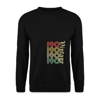 190 190 190 190 retro - Unisex Pullover - Schwarz - Vorne - Alina (178cm) & Michal (187cm)