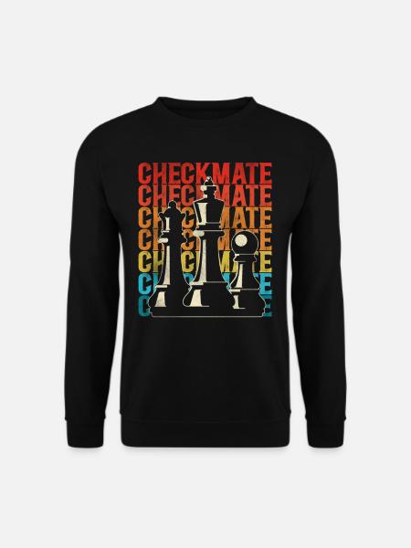 Chess Player Chess Piece Vintage - Unisex Pullover - Schwarz