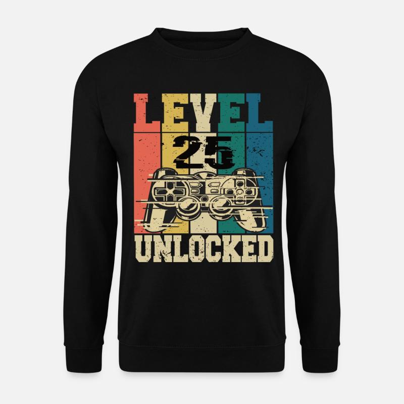 Level 25 Unlocked - Unisex Sweatshirt - black
