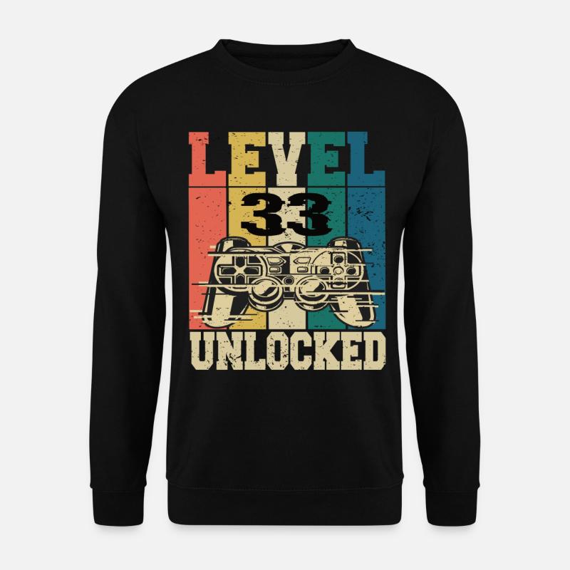 Niveau 33 débloqué - Sweat-shirt Unisexe - noir
