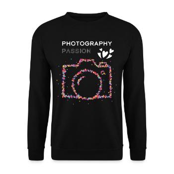 Photography Photography SLR - Unisex Sweatshirt - black - Front - Alina (178cm) & Michal (187cm)